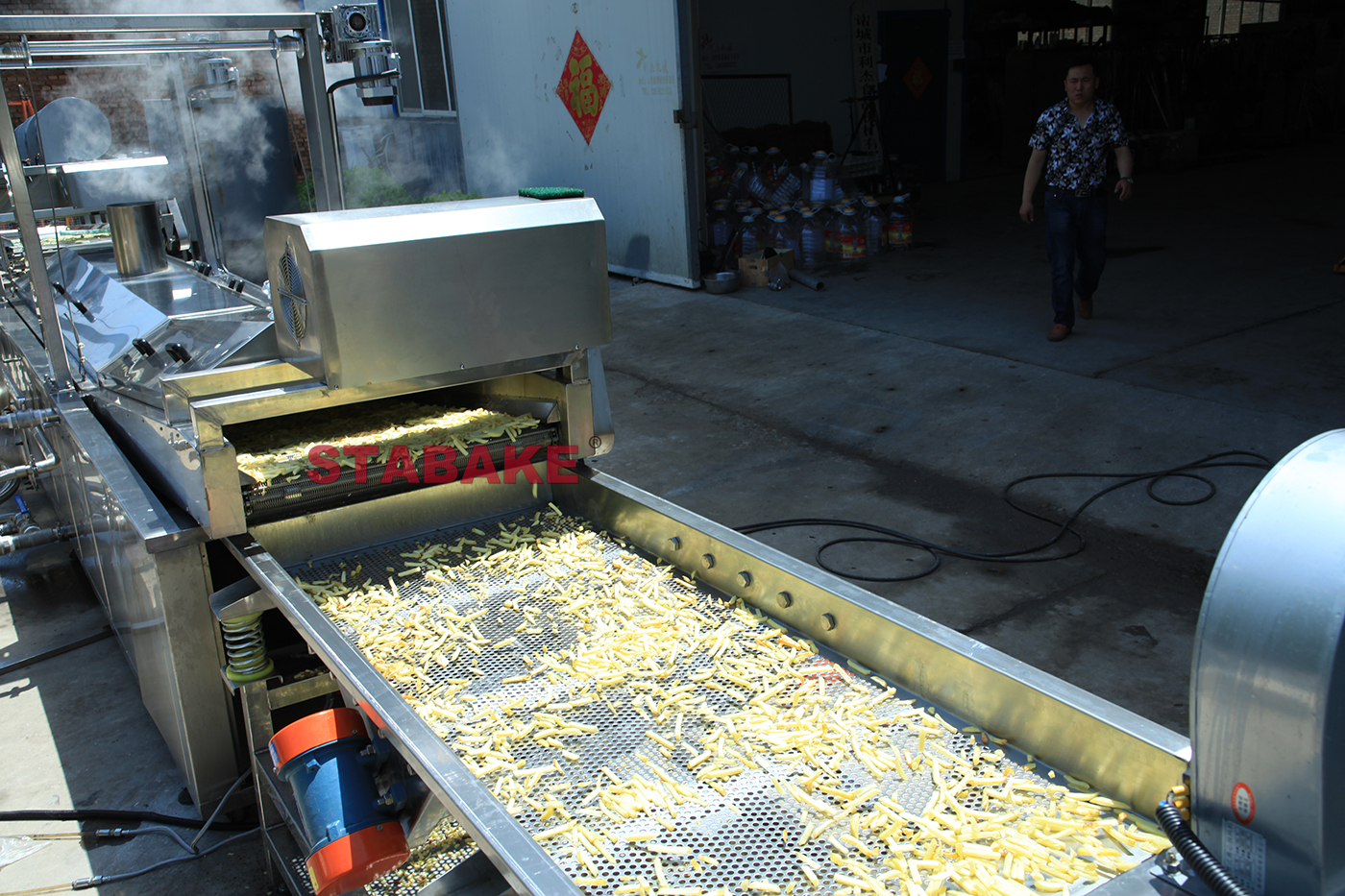Ligne de production automatique de frites surgelées 